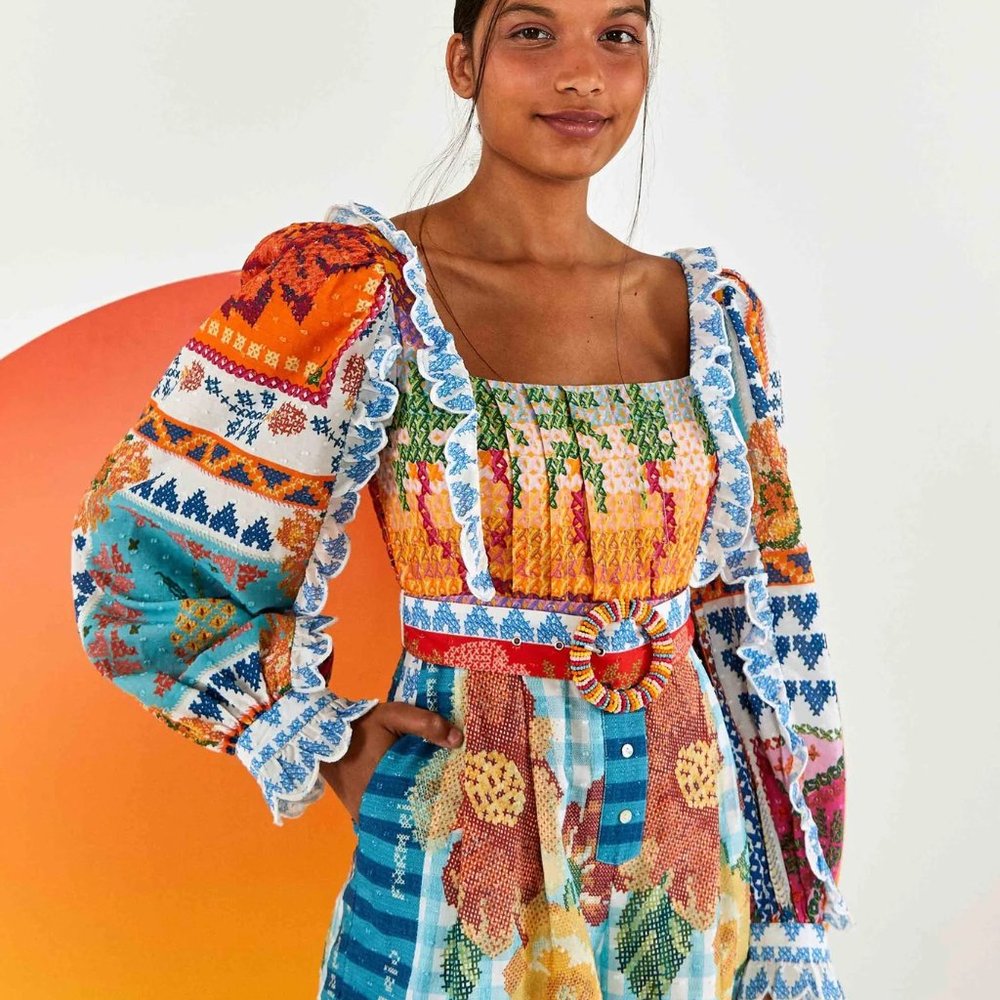 Farm Rio Summer Stitches Romper